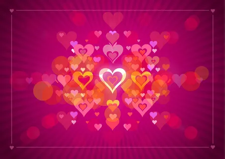 情人节红色爱心背景矢量素材