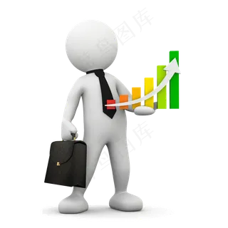 商务合作办公立体3D小人png