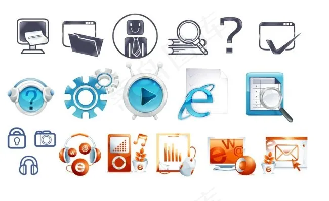 商务图标设计素材psd模版下载