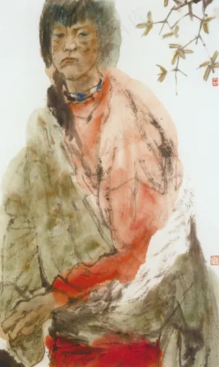 眉间有痣的青年图