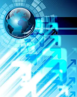 蓝色地球科技背景图片