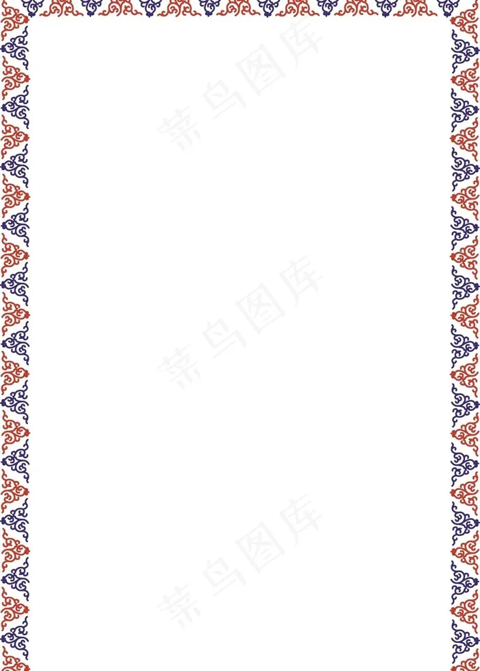 双色三角花边框psd模版下载