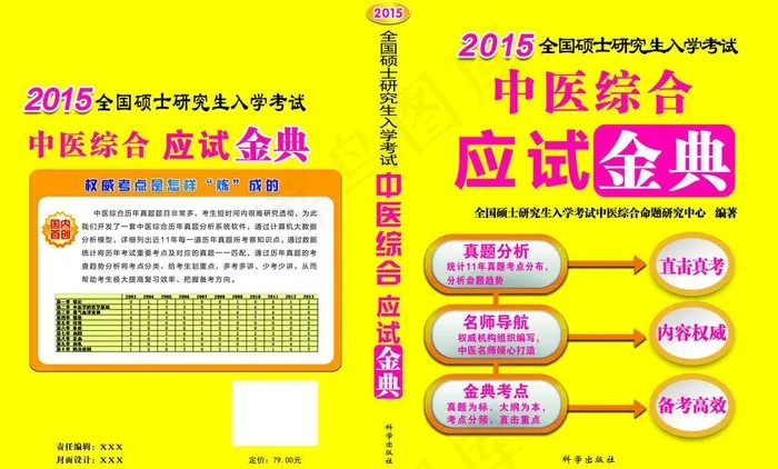 中医考研封面设计图片psd模版下载