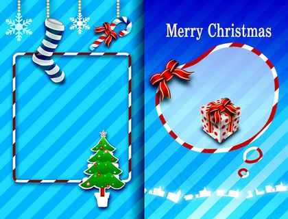 圣诞节贺卡设计模板