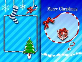 圣诞节贺卡设计模板