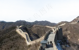 北京长城旅游景点设计海报素材