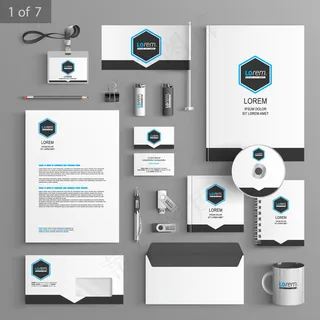 黑色简约VI设计图片