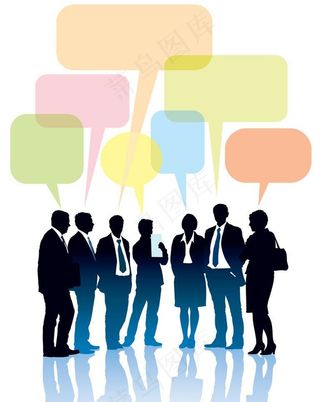 商务人物剪影图片