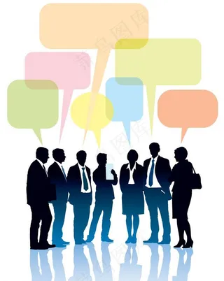 商务人物剪影图片