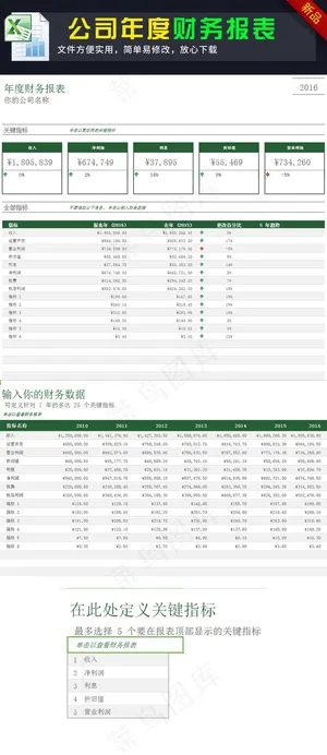 公司财务年度报表