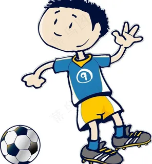 踢足球图片