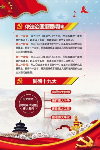 学习国家宪法精神宣传挂画设计素材图