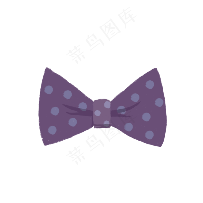 手绘复古卡通领结