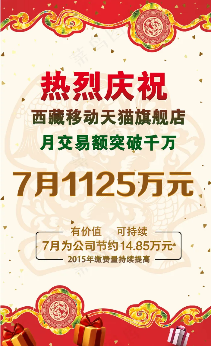 天猫店销量领先宣传海报psd模版下载