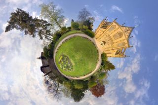 创意环保地球风景图片