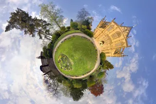 创意环保地球风景图片