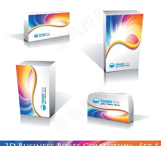 3d商务软件包装盒图片