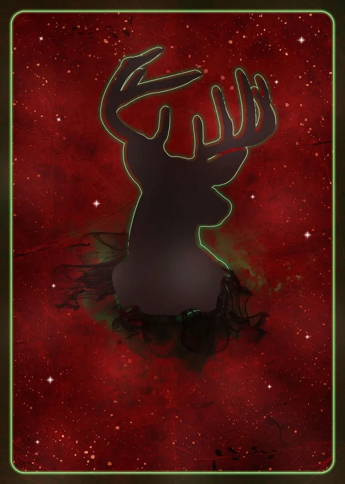森系麋鹿背景素材(1024X2360(DPI:300))psd模版下载