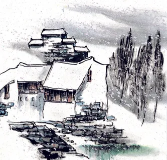 冬季的江南水乡风景