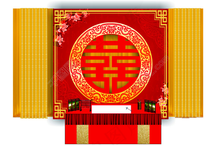 中式签到(297X210)cdr矢量模版下载