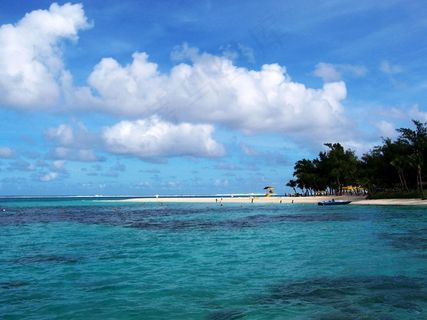 塞班岛 军舰海滩 风光图片