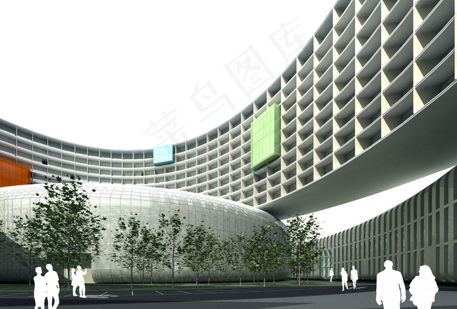 体育馆建筑景观图片(3150X2161(DPI:200))psd模版下载