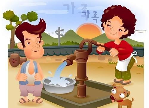 iclickart卡通家庭插画矢量...