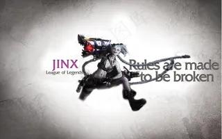 英雄联盟 JINX 全屏壁纸图片