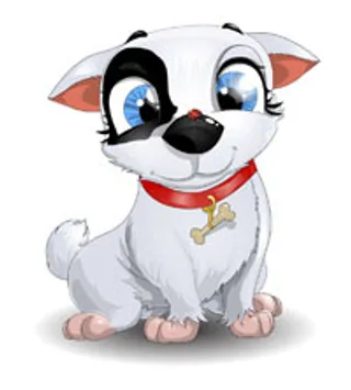 卡通小狗矢量图形