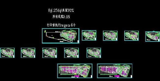 大型酒店室内给排水设计平面图