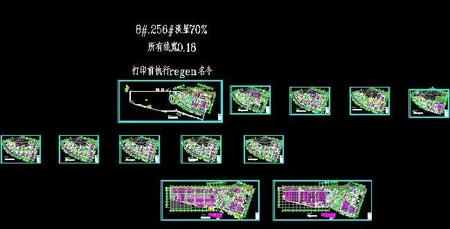大型酒店室内给排水设计平面图