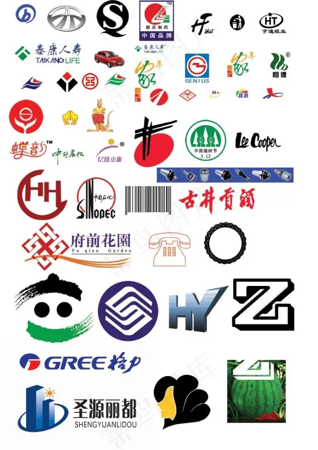 各行业logo标志集合psd模版下载
