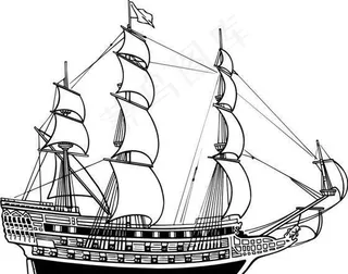 矢量船只 水上交通 矢量素材 eps格式_0021