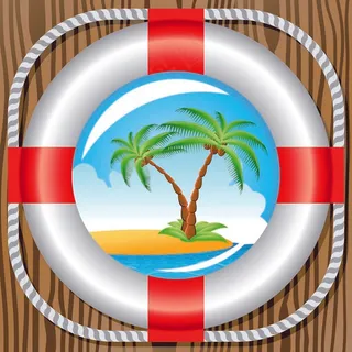 救生圈是风景矢量素材