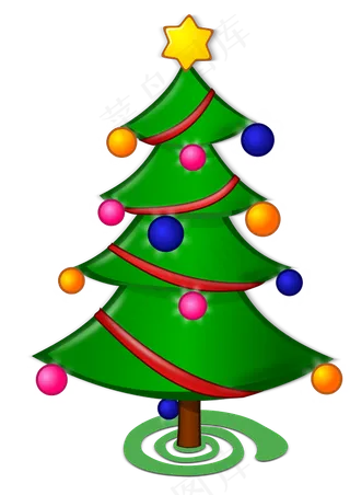 色：圣诞树
