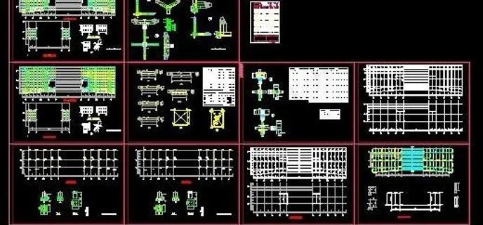 全钢结构设计教学楼图纸