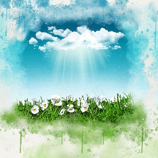 绿色背景矢量图