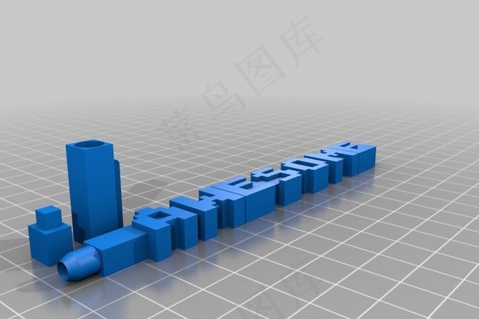 复古字体字笔模型大鼠