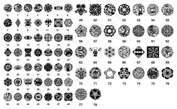 中国传统图案矢量素材大全3