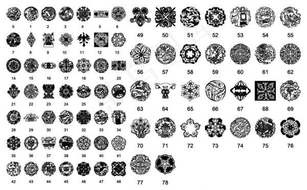 中国传统图案矢量素材大全3