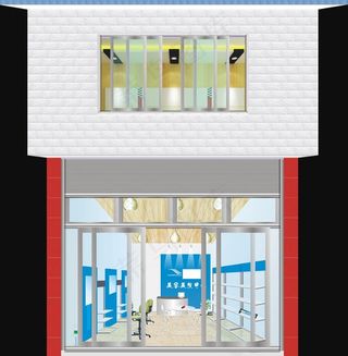 理发店 装修效果图图片