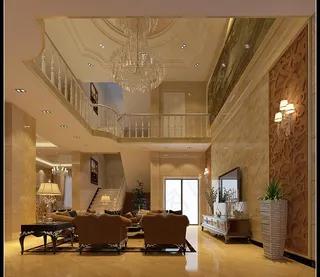 别墅大厅效果图图片