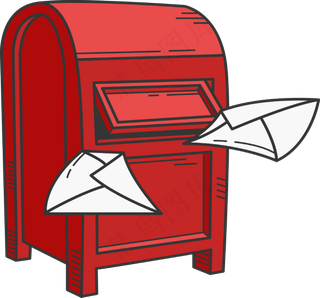 卡通手绘信箱邮箱png免扣设计素材...