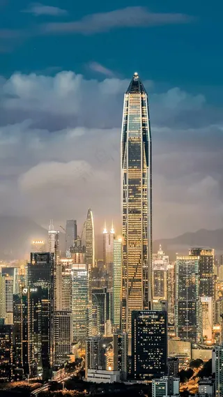 香港城市夜景高清摄影图片