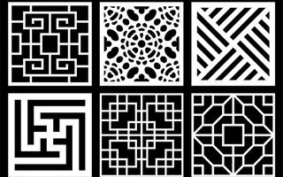 中式镂空雕花图片