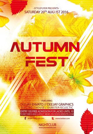 秋季海报设计素材