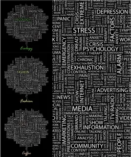在大胆的载体材料的英语单词