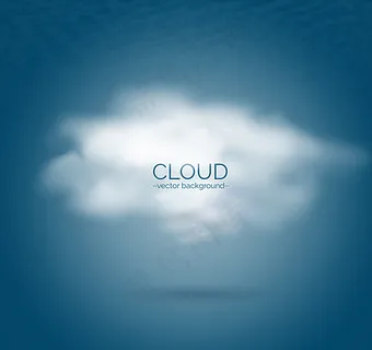 白色云朵设计矢量素材图片