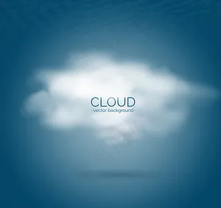 白色云朵设计矢量素材图片