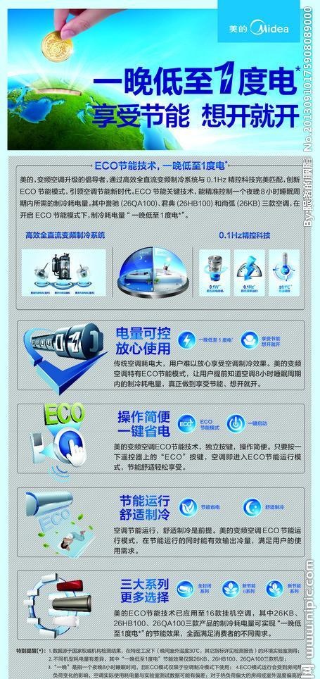 美的空调宣传(2268X5102(DPI:72))psd模版下载